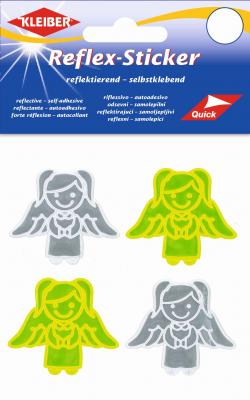 Kleiber Reflex-Sticker - Selbstklebende, reflektierende 4er Sets Sticker, Engel, Schmetterling oder Einhorn