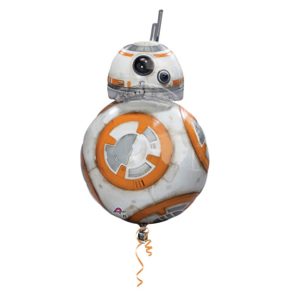 amscan 3162101 Star Wars Episode VII BB8 SuperShape Folienballon - Partyballon ca. 50 x 83 cm