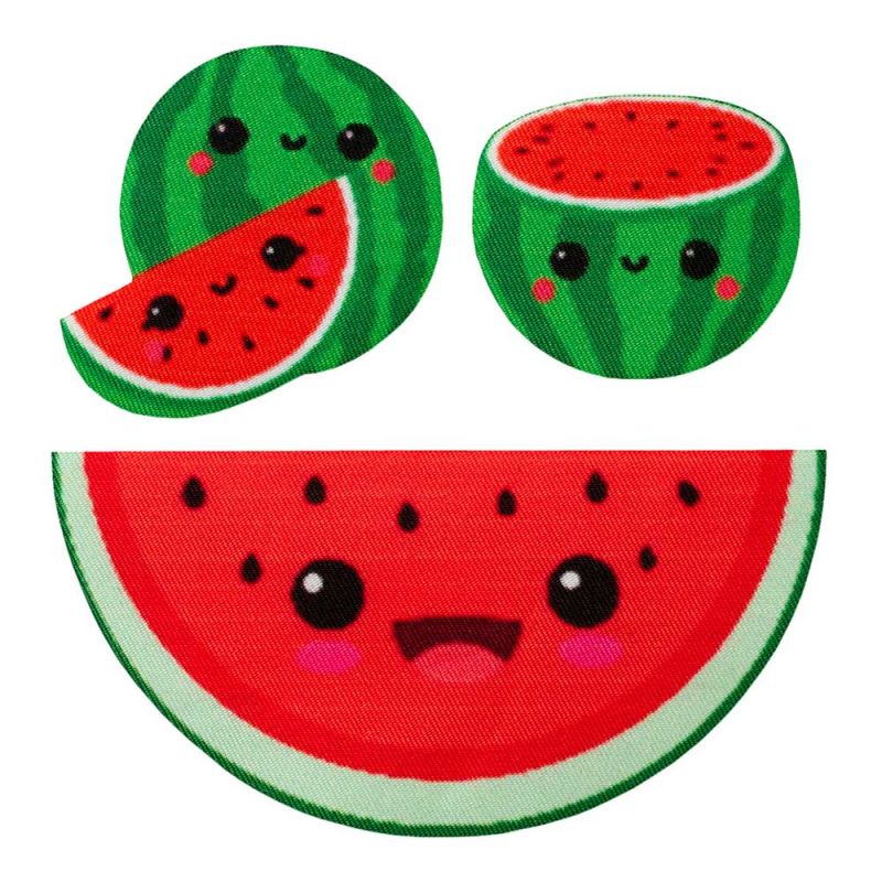 Mono-Quick 16244 Create Wassermelone Applikation, Bügelbild, Patch, Aufnäher, Aufkleber 3er Set