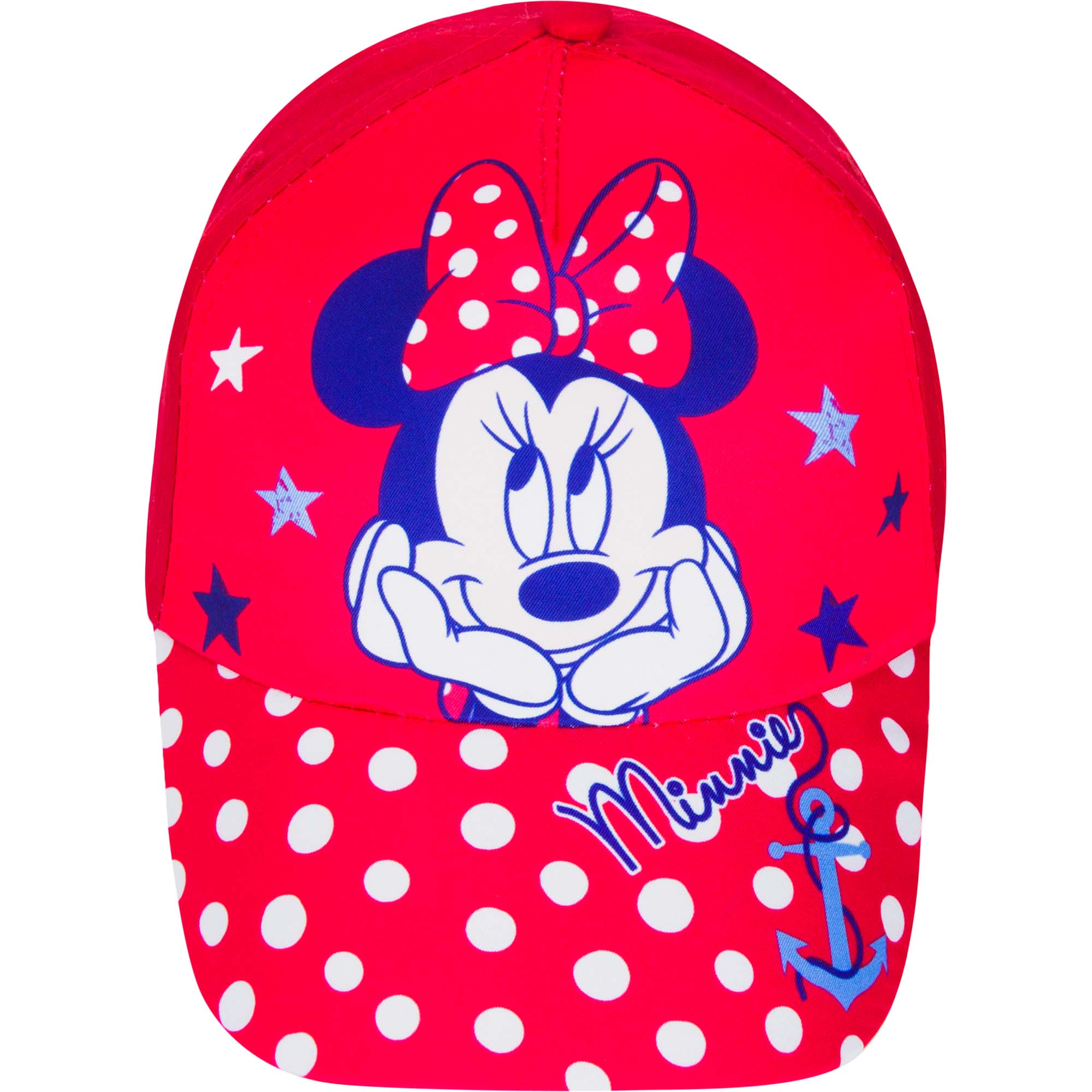 Minnie Mouse Kappe, rote Baseballcap, süßes Cap - Minnie Maus ca. 3 - 6 Jahre, Gr.54