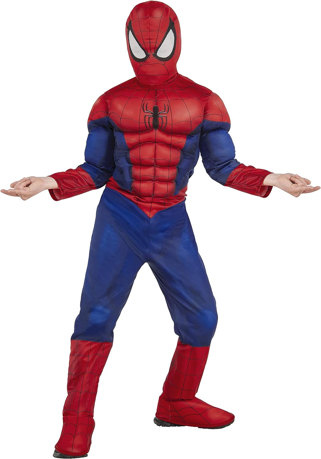 Rubies 620010 - Spider-Man Kostüm - Deluxe - Marvel - S - ca. 3 - 4 Jahre