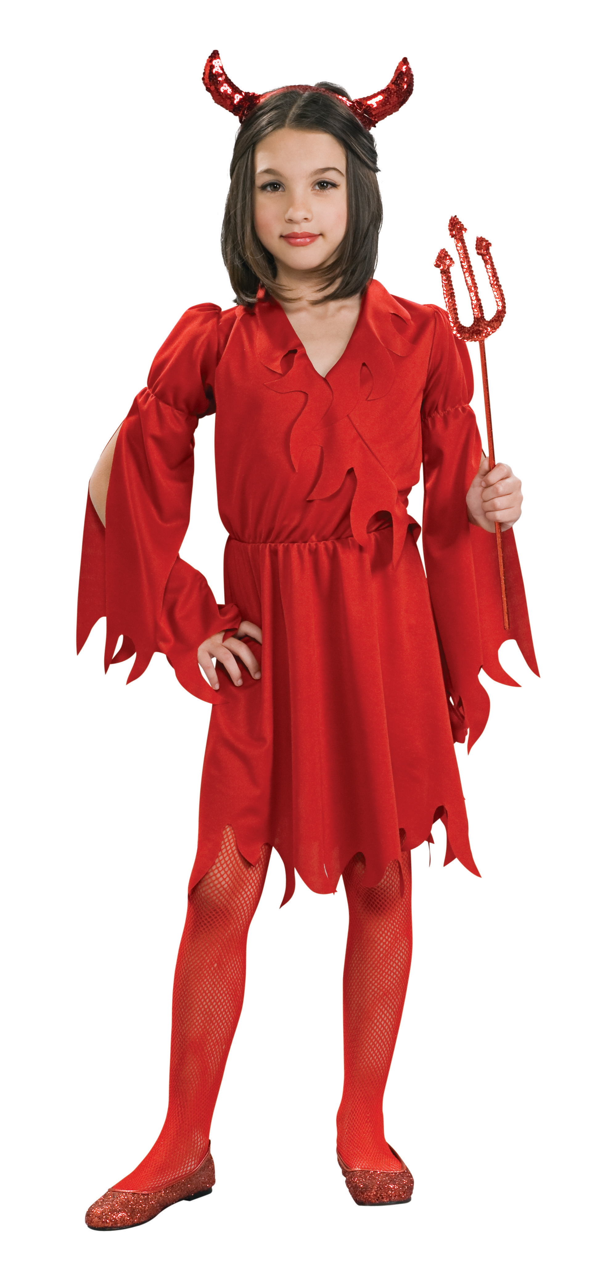 PxP 2881953 - Devil Girl, Kinder Kostüm Gr. S - L Teufelskleid Teufelin