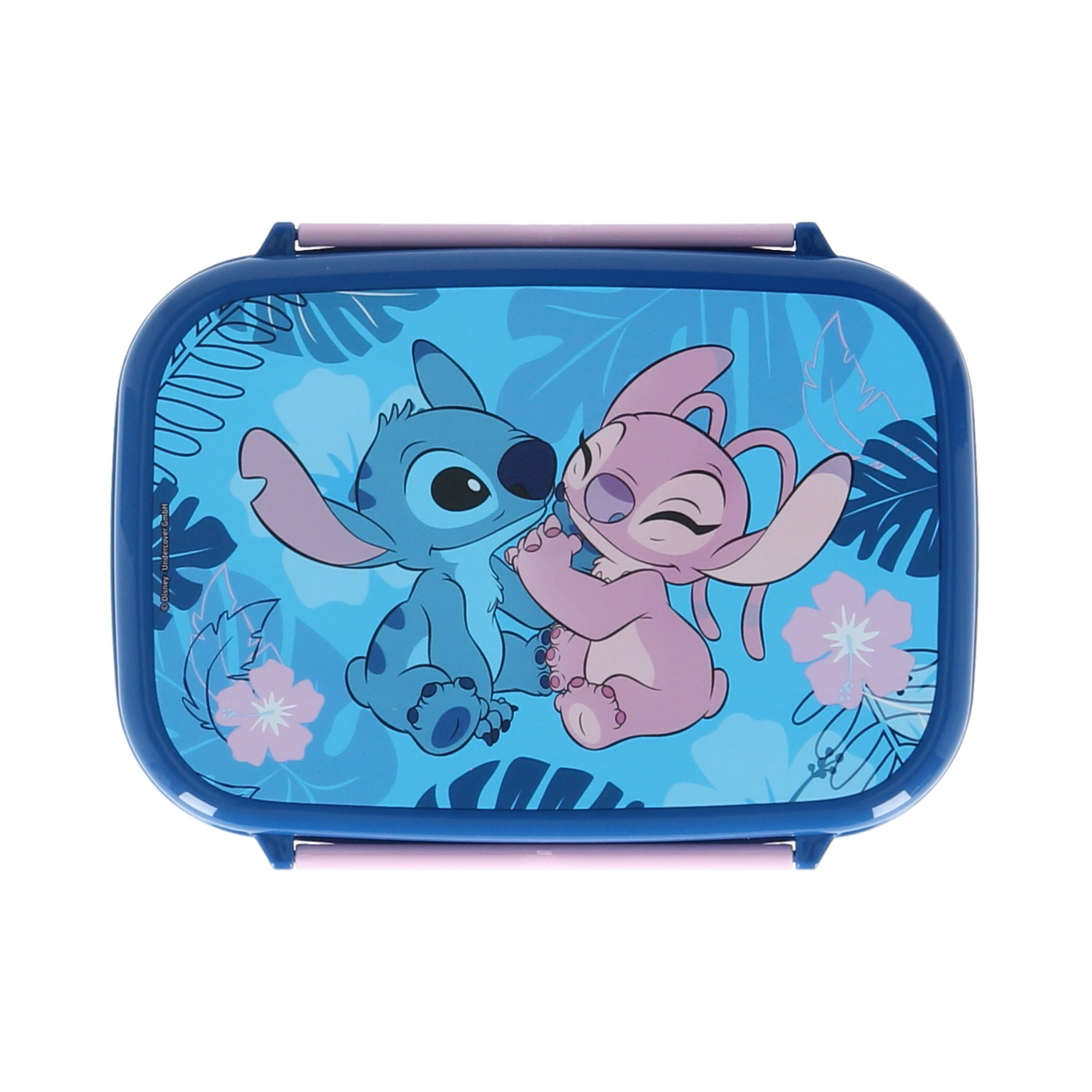 Lilo & Stitch Lunchbox mit Einsatz, Brotdose, BPA frei - Stitch und Angel