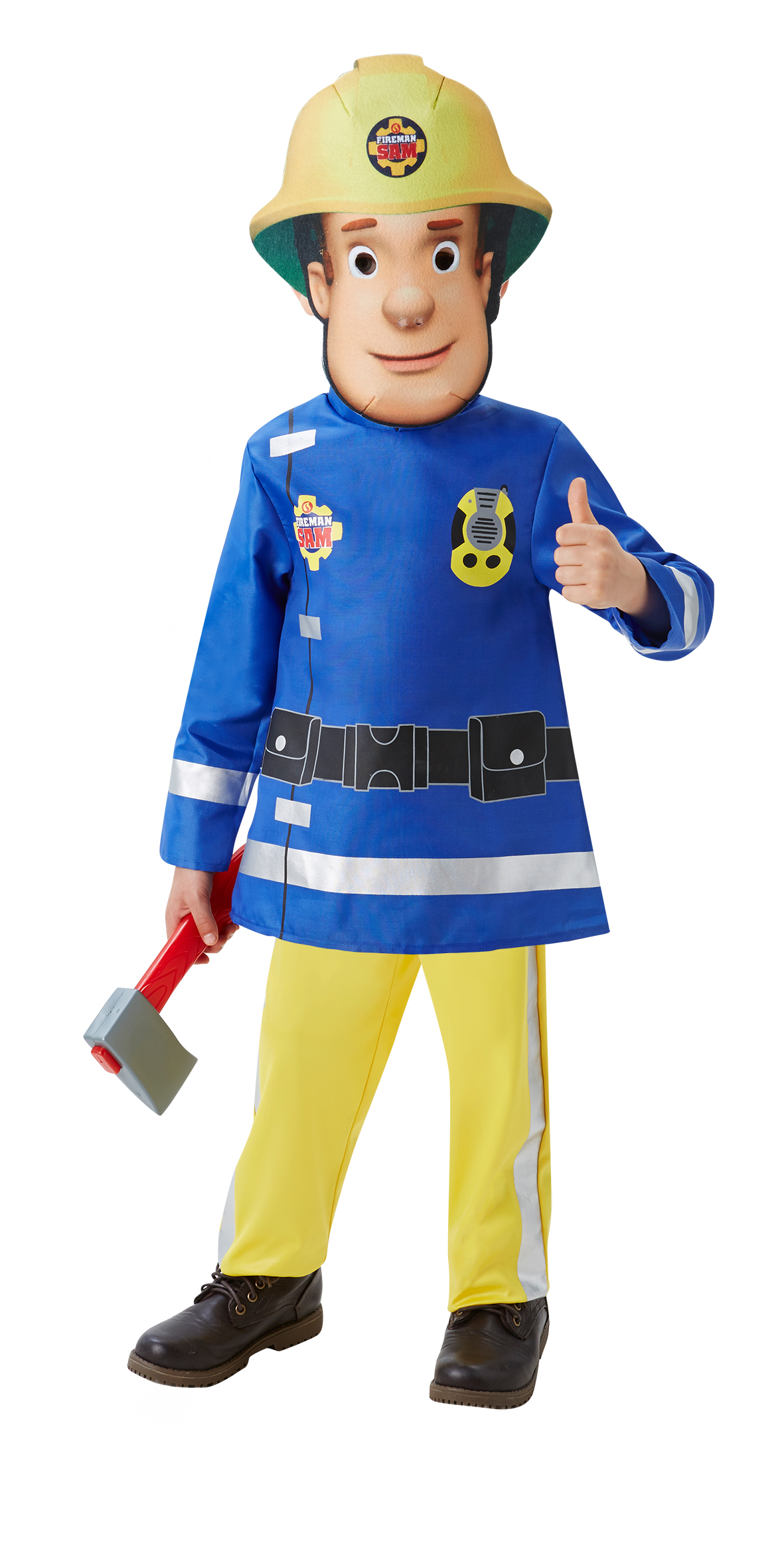 Rubies 3610901 - Fireman Sam Kinder Kostüm, Feuerwehrmann Sam, 4 tlg.