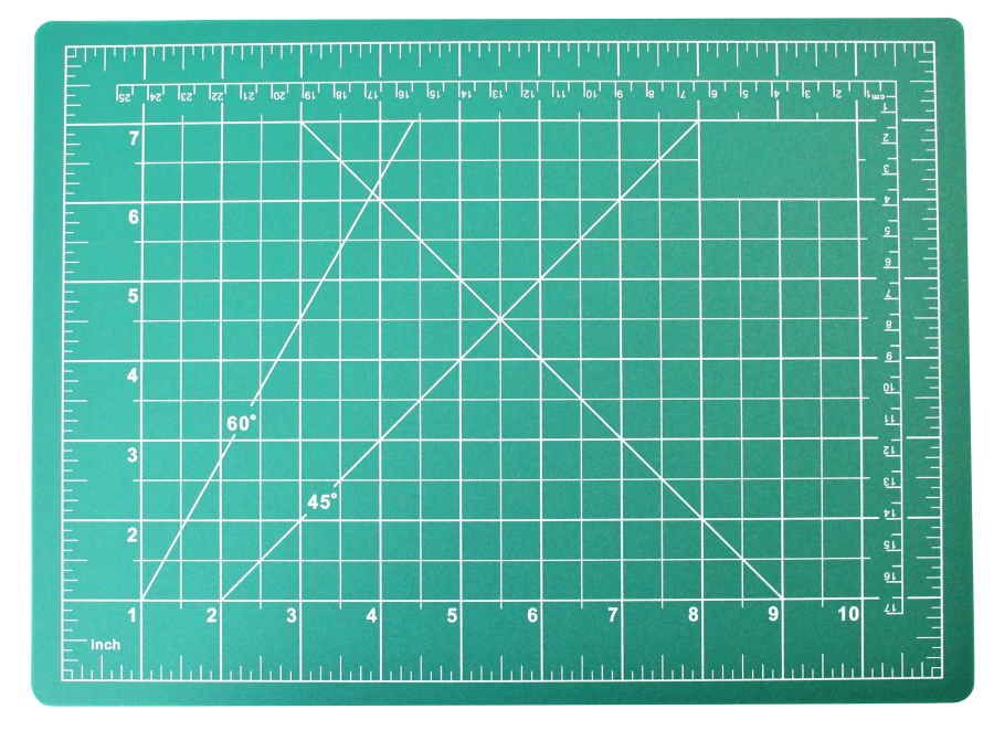 Alzetta Schneidermatte DIN A4, Größe ca. 30 x 22 cm, doppelseitig, Raster, Linie