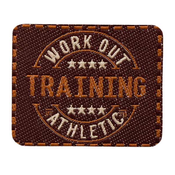 Mono Quick 04482 Training Etikett, Bügelbild, Patch, ca. 4,5 x 3,5 cm Workout Athletic Emblem