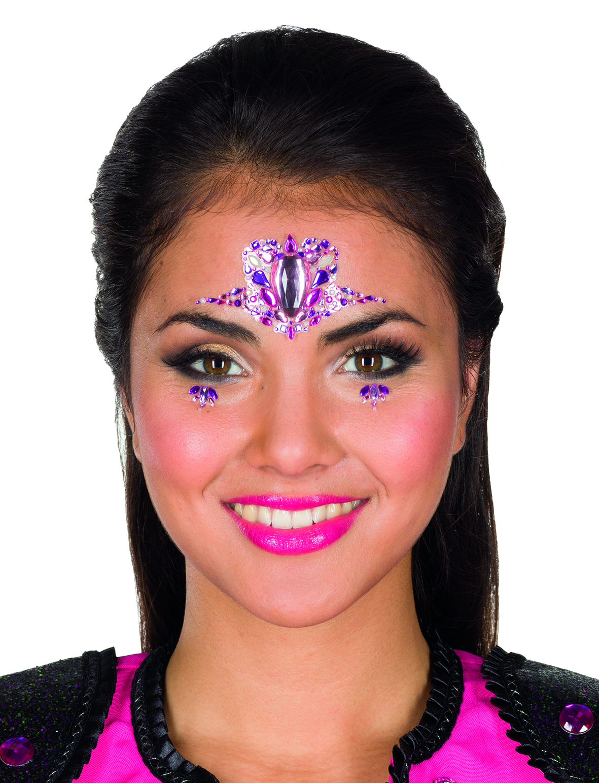 Jofrika Cosmetics 713301 - Festival Bindi: Flamingo Sparkle, Selbstklebend