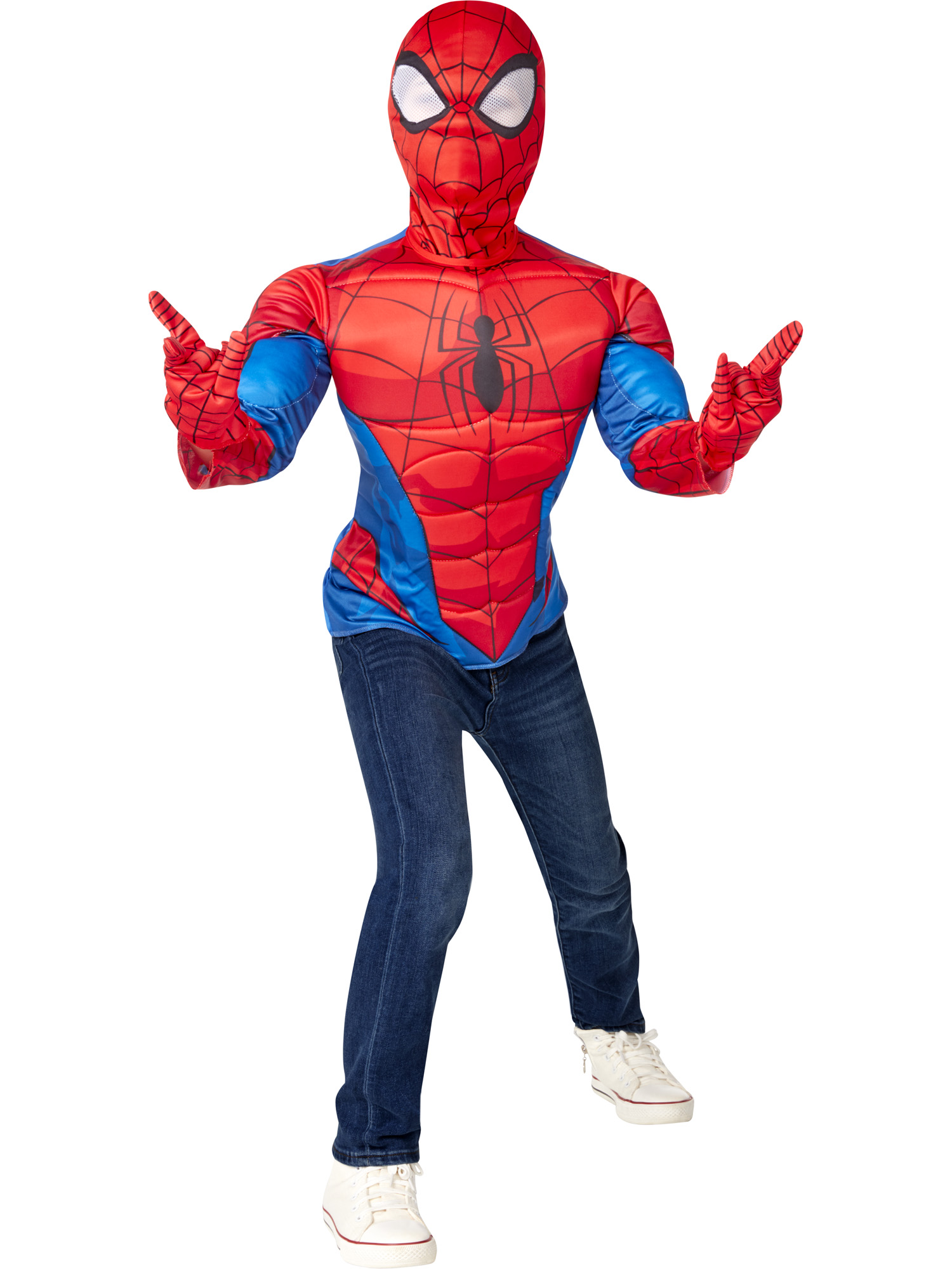 Rubies 40330 - Spider-Man Kostüm Set, 3 tlg. Marvel Avengers - ca. 7-10 Jahre 
