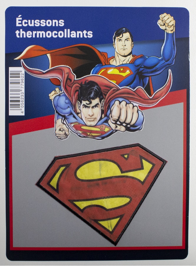 Superman Bügelbilder - Aufnäher - Patches, 2er SET