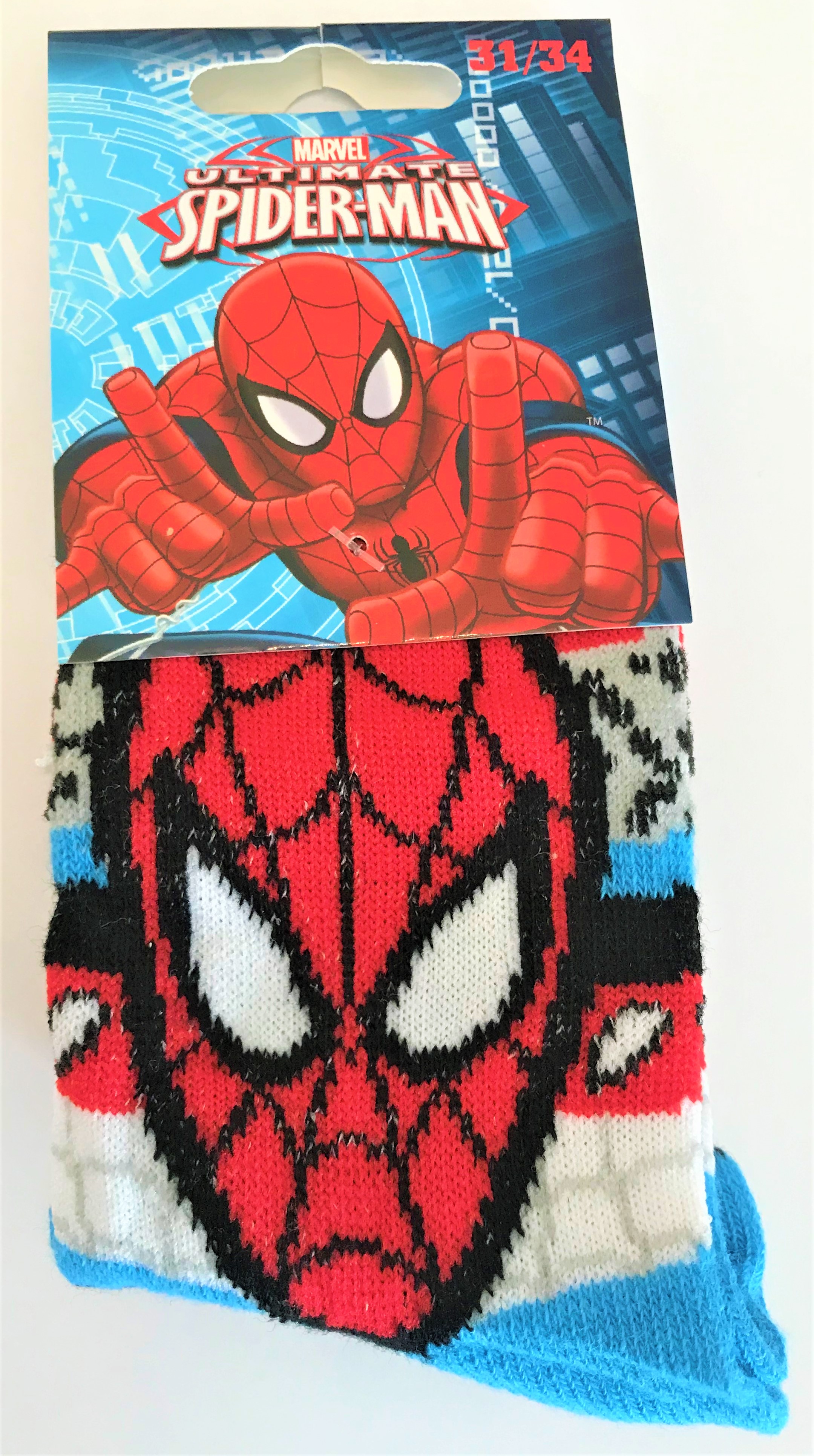 Spider-Man gemustert, Kinder Socken, Gr. 23/26 - 31/34