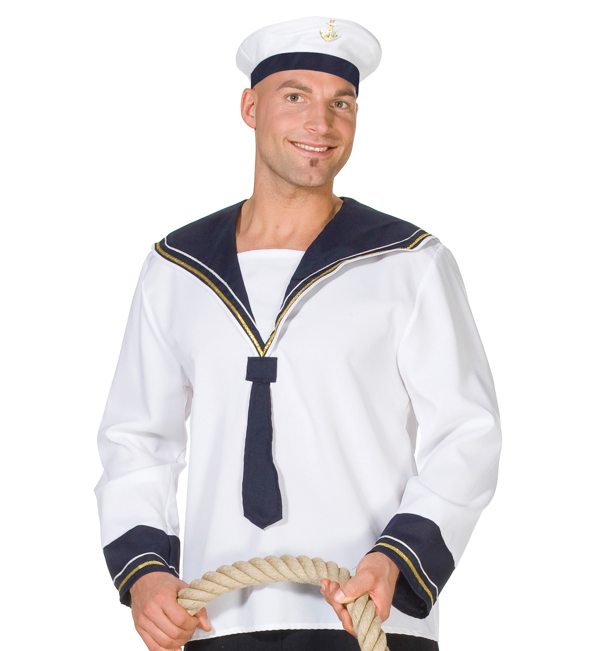 PxP 14728 - Matrose Kostüm, Gr. 48 - 60 Maritim Matrosenhemd