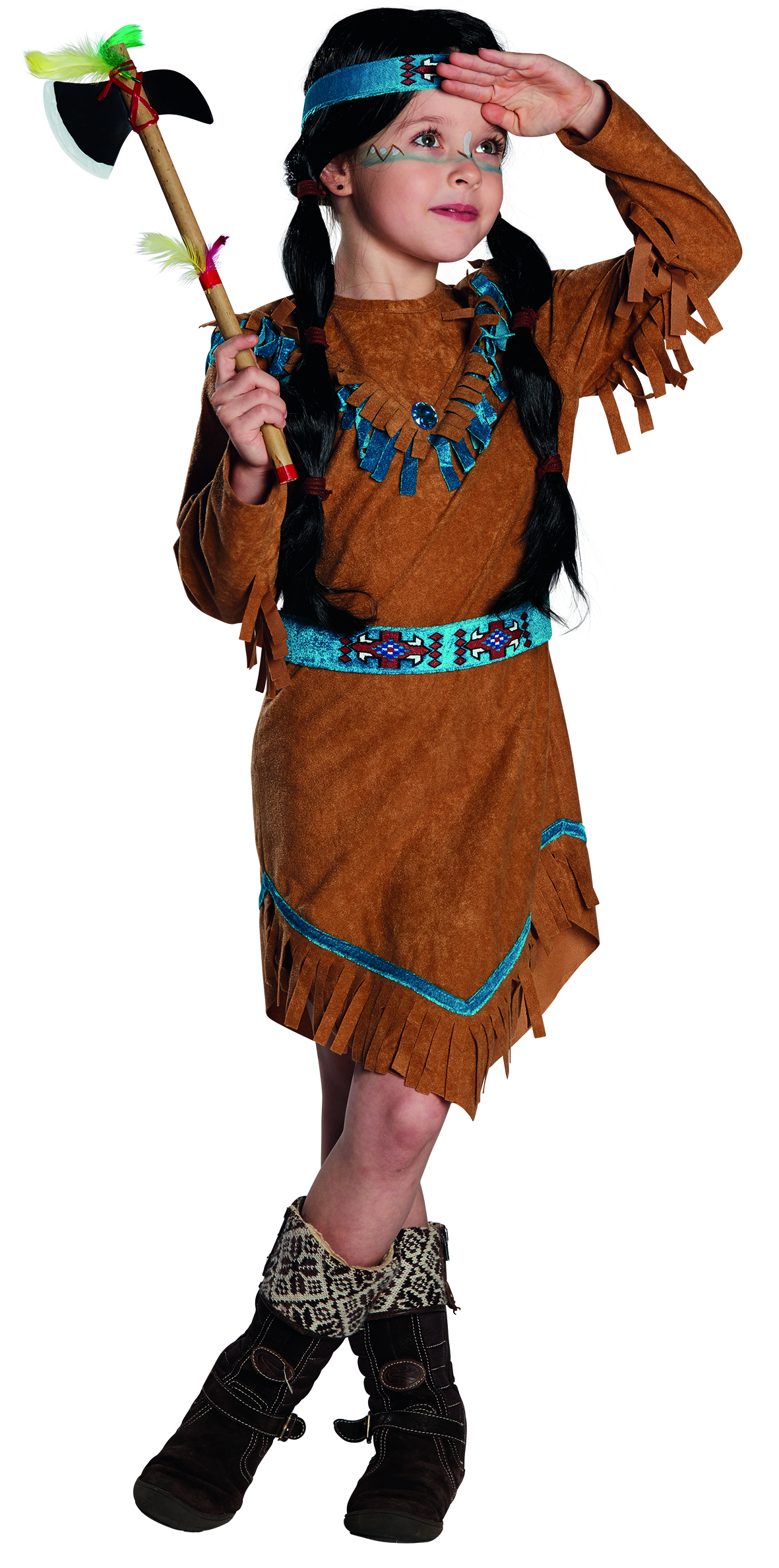 Mottoland 116178 - Indianerin Kostüm - Kinder Indianer Kleid