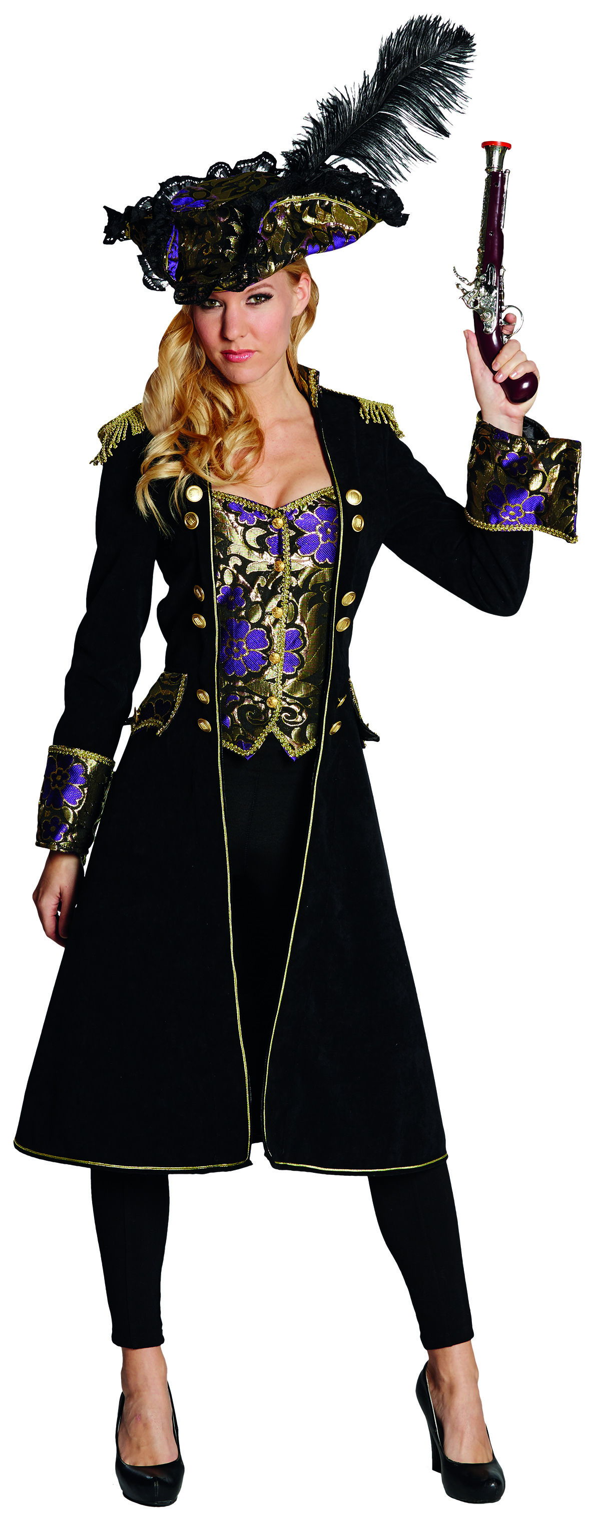 PxP 118156 - Deluxe Piratenmantel, Damen Kostüm