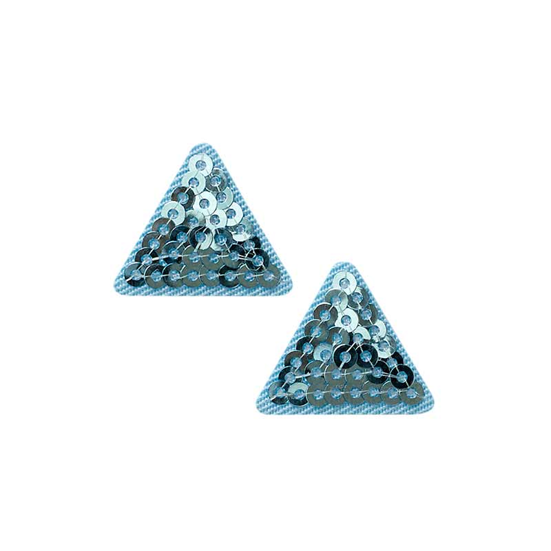 Mono Quick 0803x Dreiecke Pailletten, 2er, Ecke, Bügelbild, Patch, Flicken