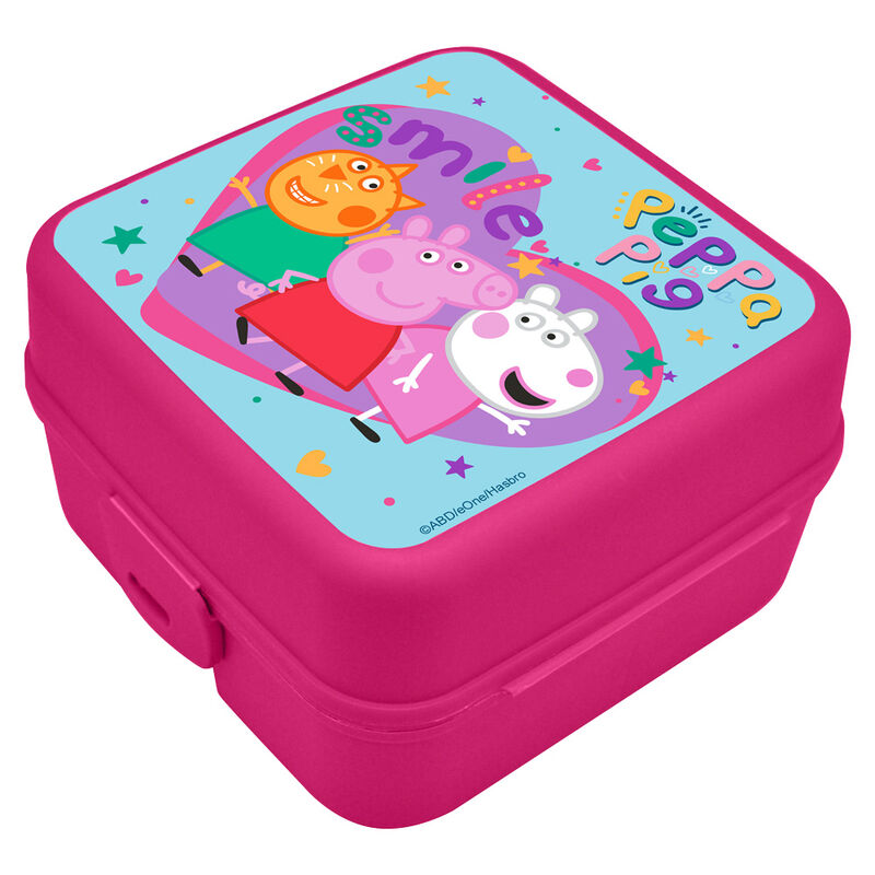 Peppa Pig Lunchbox mit mehreren Fächern, Multi-Fach Brotdose, BPA frei - Peppa Wutz
