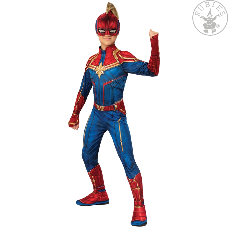 Rubies 3700594 - Captain Marvel Hero Suit Classic - Avengers - Gr. S,M,L -Kinder