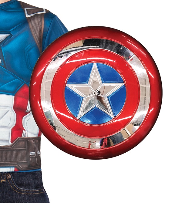 Rubies 34947 - Captain America Schild - Electroplated Shield - Metallic Marvel Avengers