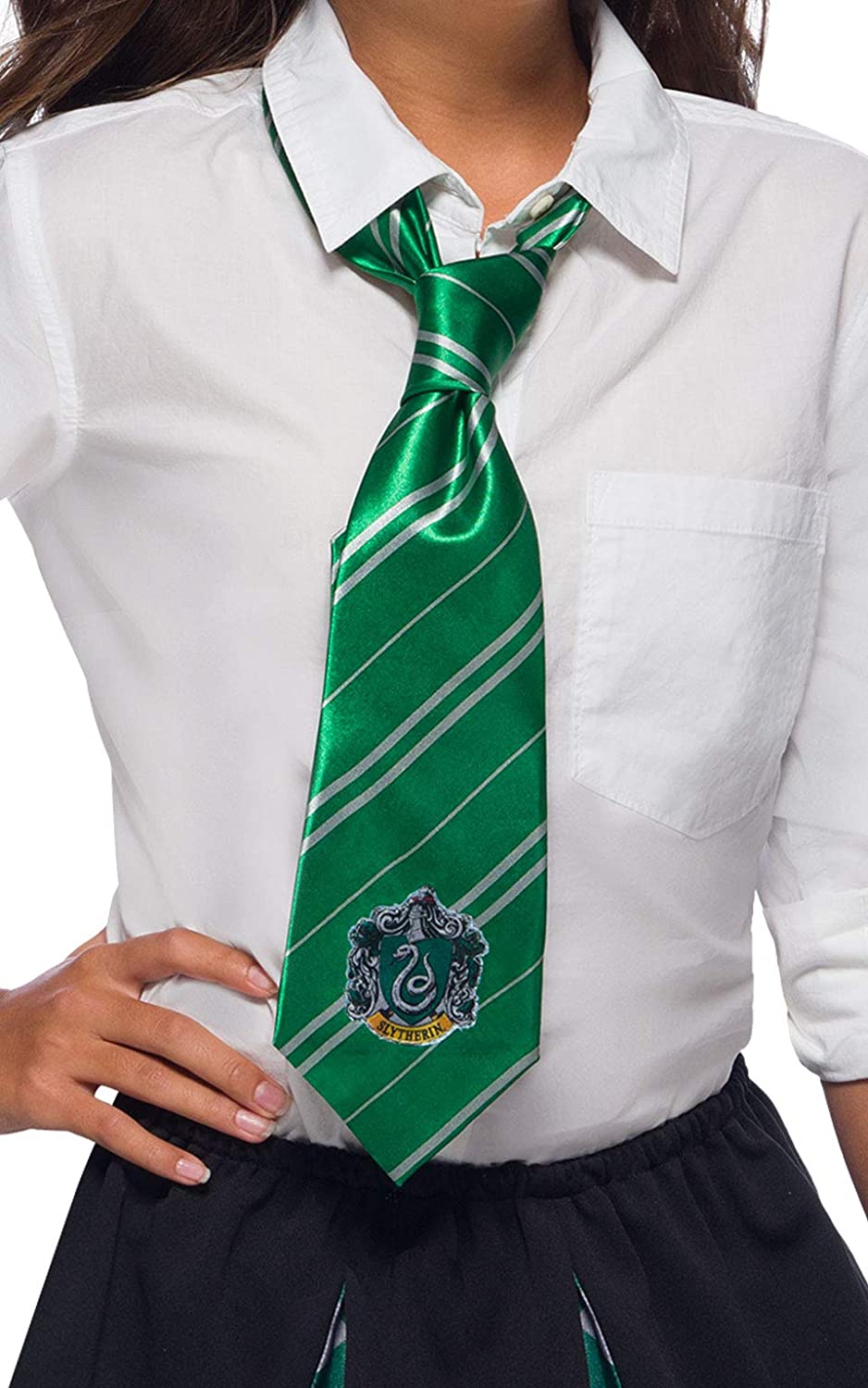 Rubies 39038 - Slytherin Tie, Krawatte, Potter, Schuluniform Hogwarts, STD 