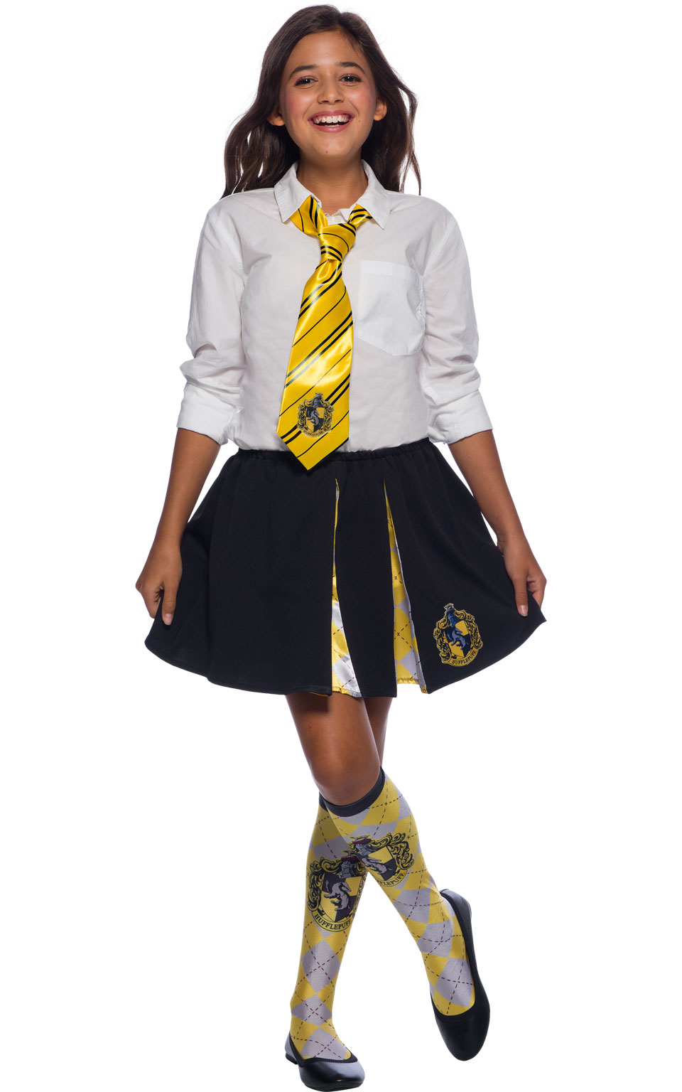 Rubies 39039 - Hufflepuff Tie, Krawatte, Potter, Schuluniform Hogwarts, STD