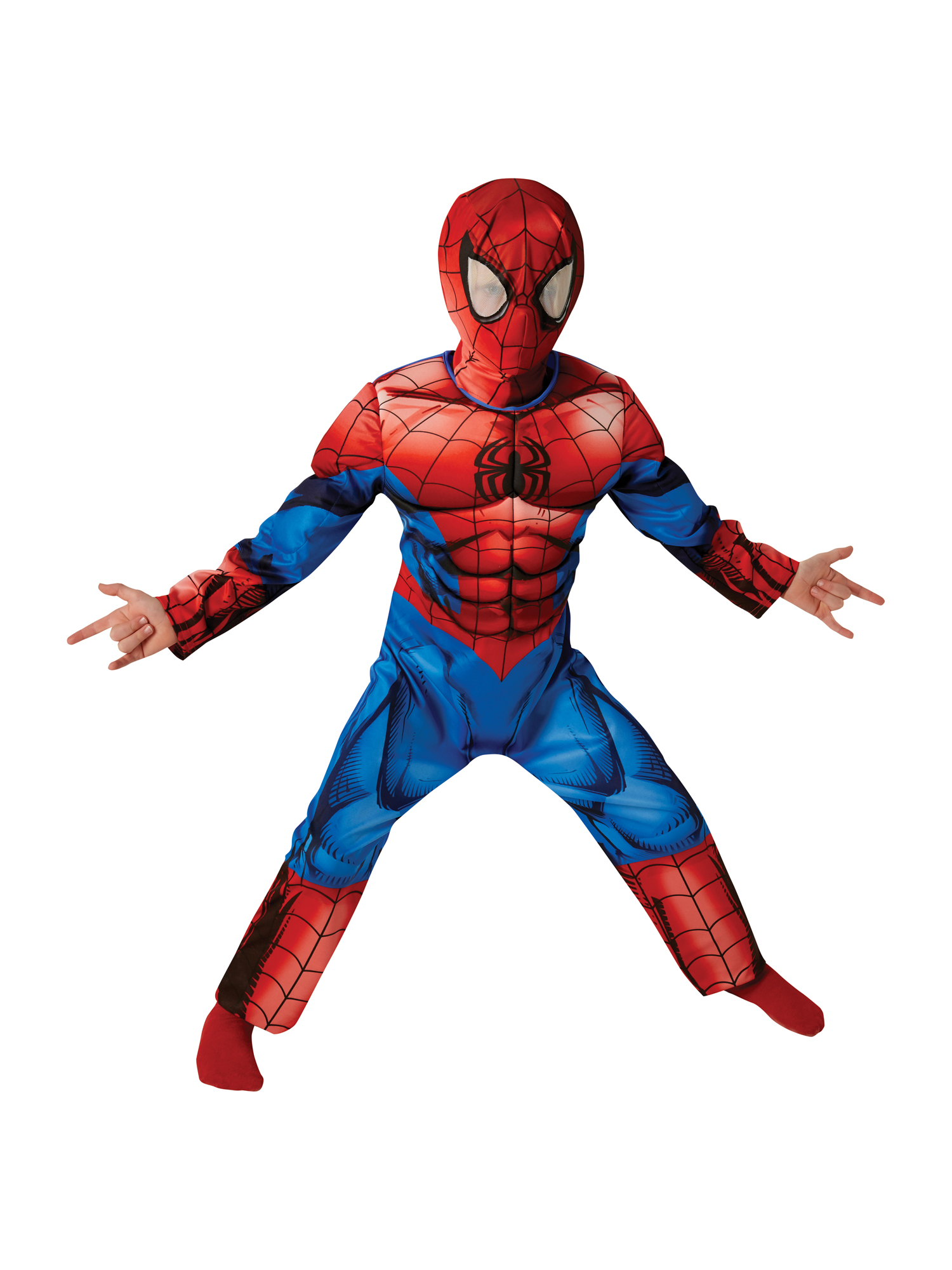 Rubies 620681 - Spider-Man Kostüm - Deluxe - Marvel - L - ca. 7 - 8 Jahre