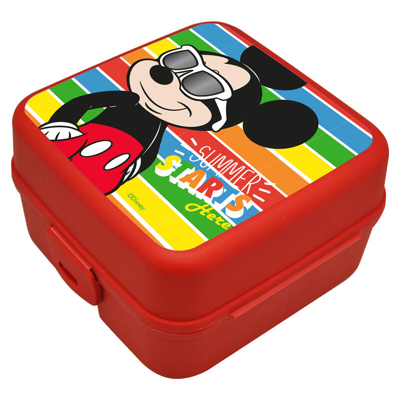 Mickey Mouse Lunchbox mit mehreren Fächern, Multi-Fach Brotdose, BPA frei Micky