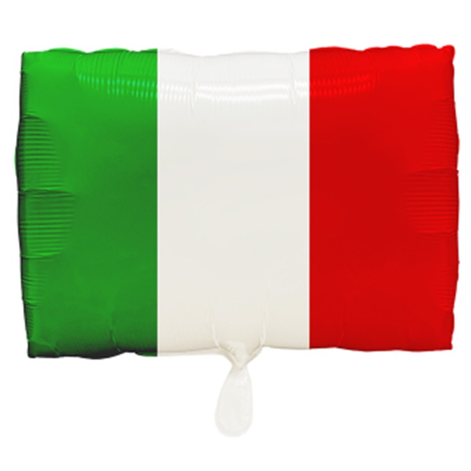 amscan 4540475 Italien Fahne Folienballon - Italian Flag Partyballon ca. 30 x 43 cm