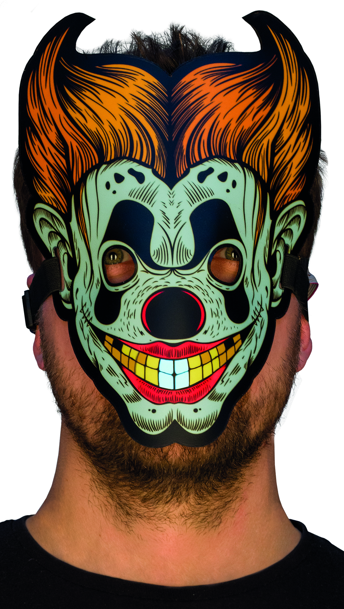 PxP Leuchtende LED Masken, 6240107 - Horror Clown