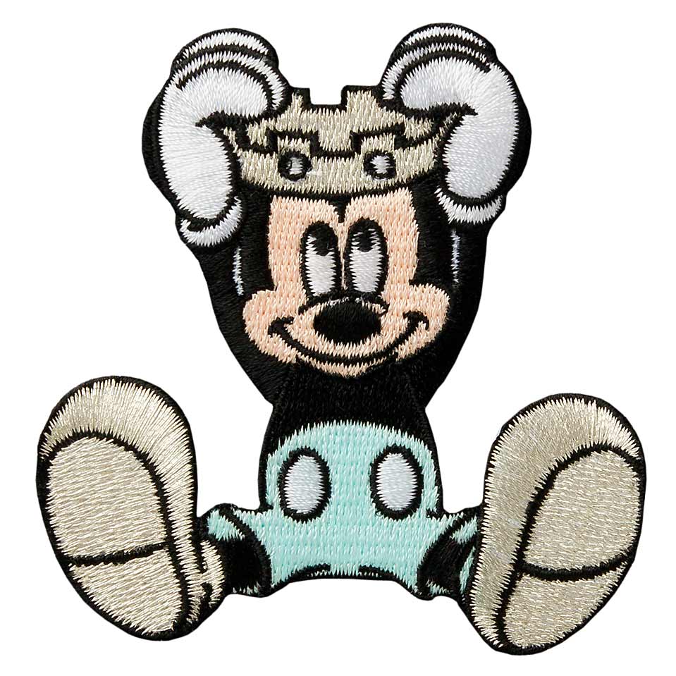 Mono Quick1628x Minnie oder Mickey Mouse Applikation, Bügelbild Patch, Disney rosa blau