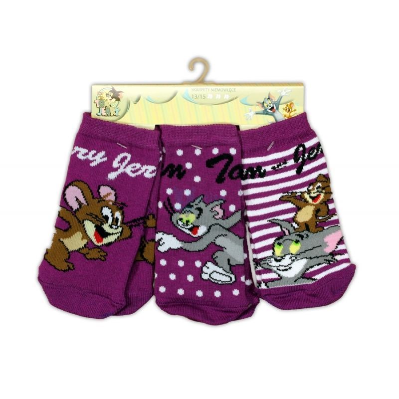 Tom & Jerry Baby Strümpfe -im 3er Pack Set- Gr. 13/15 oder 16/18 - Socken Söckchen