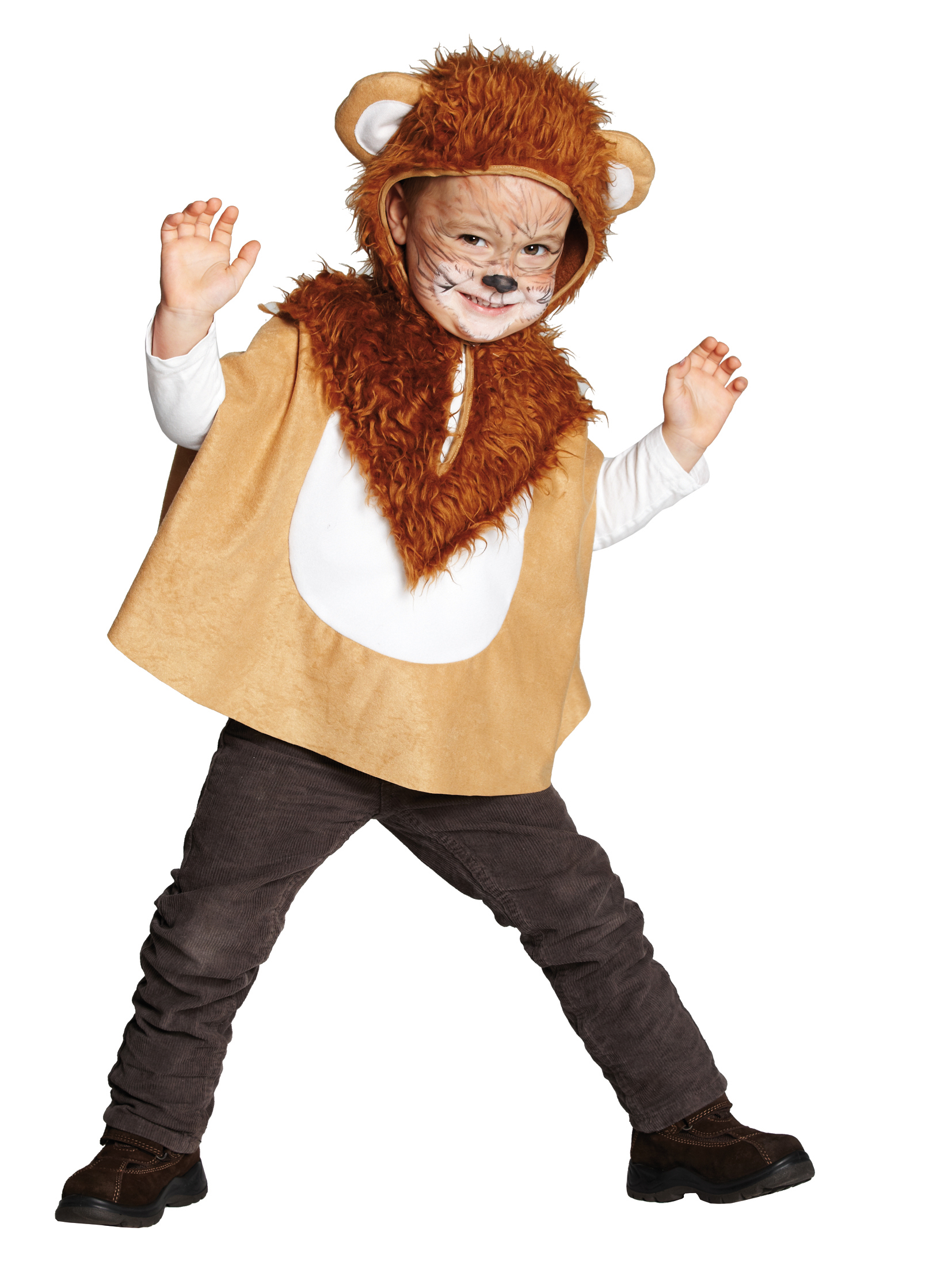 PxP 12737 - Löwen Cape, Kinder Kostüm Gr. 92-104-116