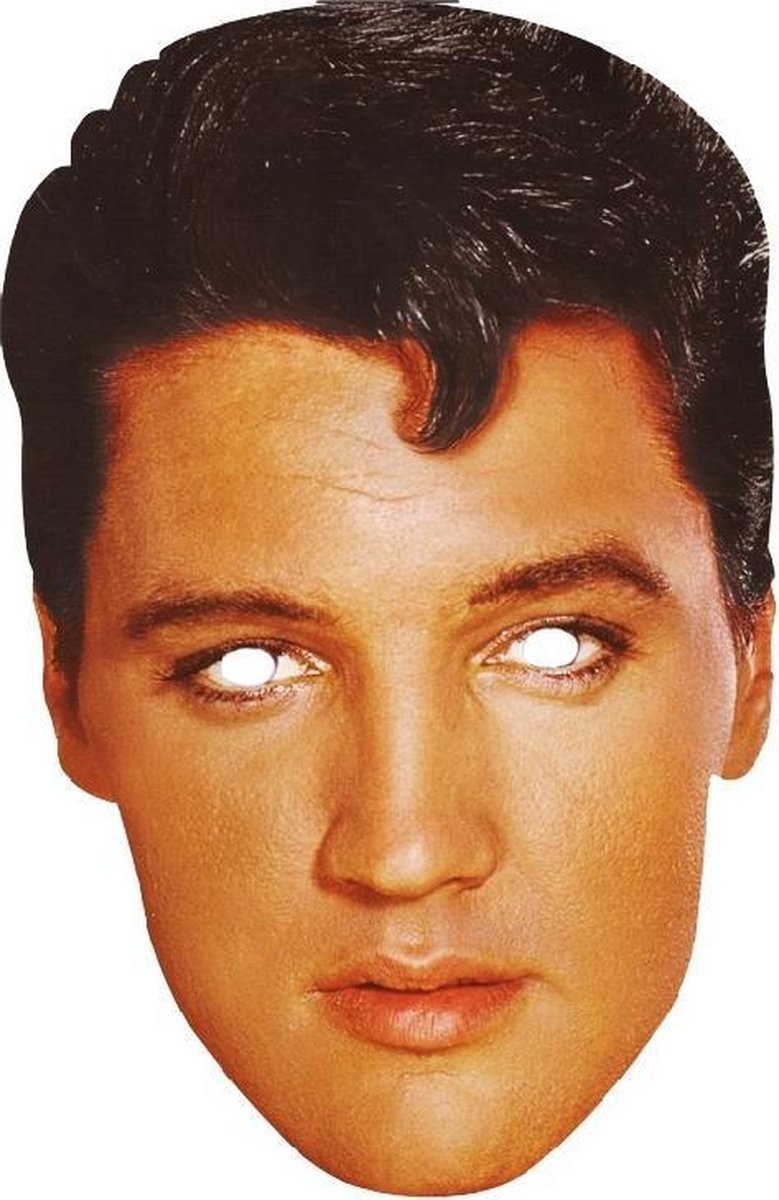 Rubies 24101 - Elvis Presley, The King Card Mask, Pappmaske, Face Mask